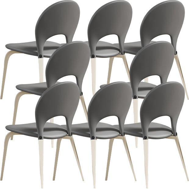 White Legs Contemporary Upholstered Dining Room Chair for Home