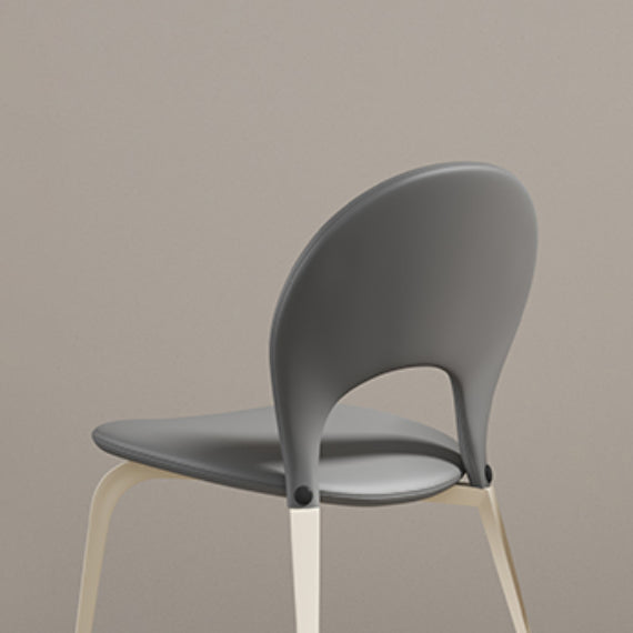 White Legs Contemporary Upholstered Dining Room Chair for Home
