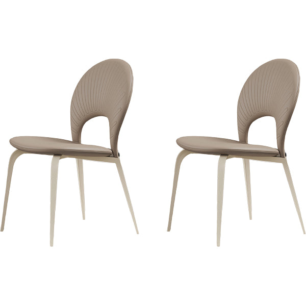 White Legs Contemporary Upholstered Dining Room Chair for Home