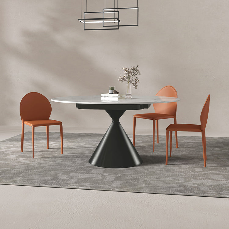 Contemporary Faux Leather Armless Dining and Accent Chairs for Home