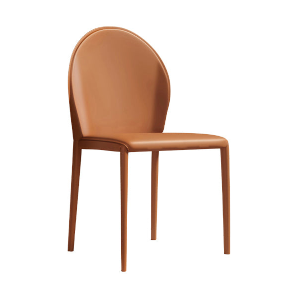 Contemporary Faux Leather Armless Dining and Accent Chairs for Home