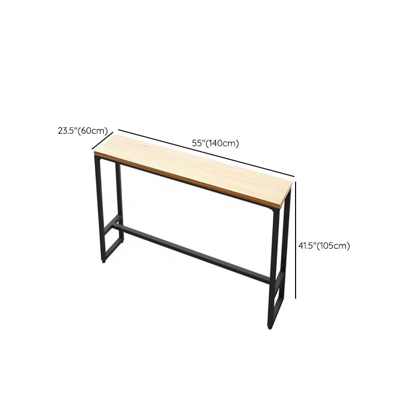 Natural Finish 1/2/5 Pcs Bar Set with Wooden Stools for Home
