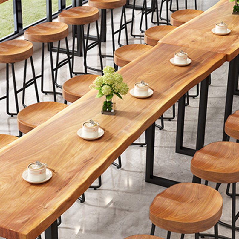 Modern Rectangle 1/3/7 Pcs Pine Wood Bar Set for Living Room