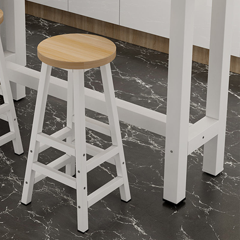 Manufactured Wood Modern Rectangle Pub Table with Trestle for Home