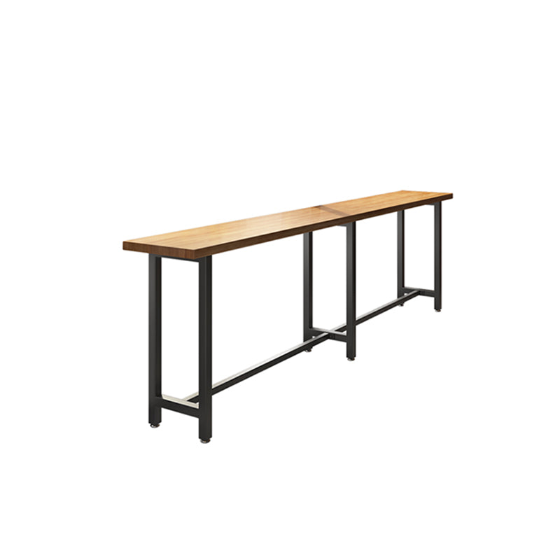 Contemporary Solid Wood Rectangle Bar Wine Table for Coffee Shop
