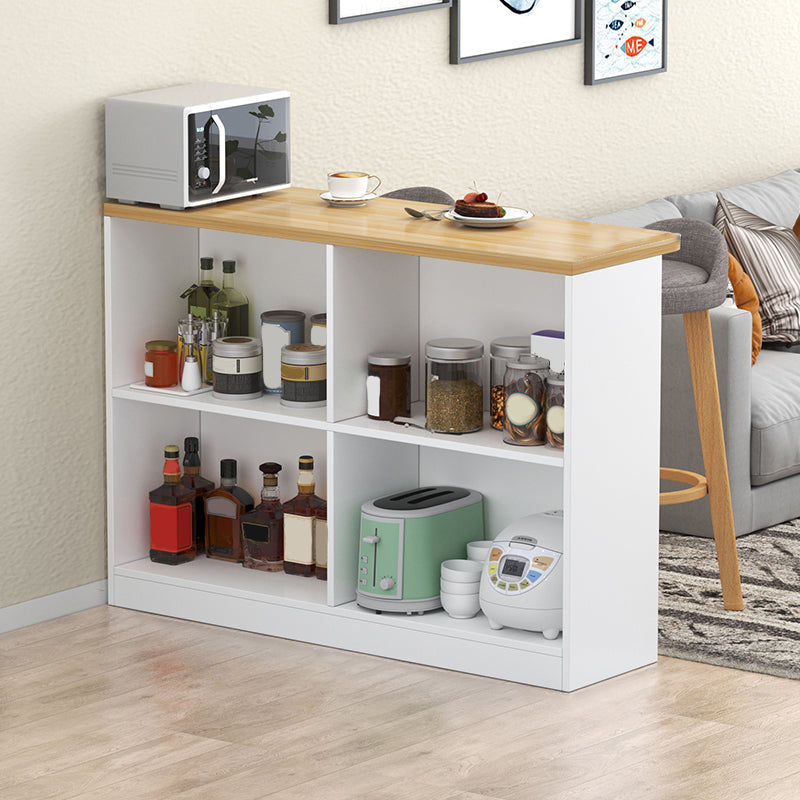 Contemporary Style Wood Rectangle Patio Bar Table for Dining Room