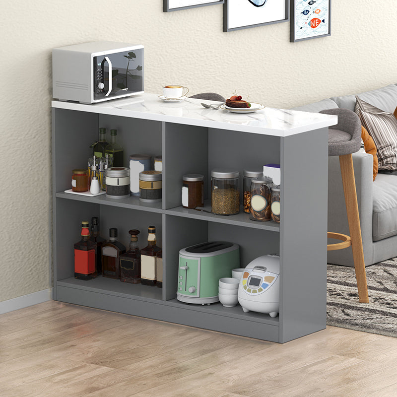 Contemporary Style Wood Rectangle Patio Bar Table for Dining Room