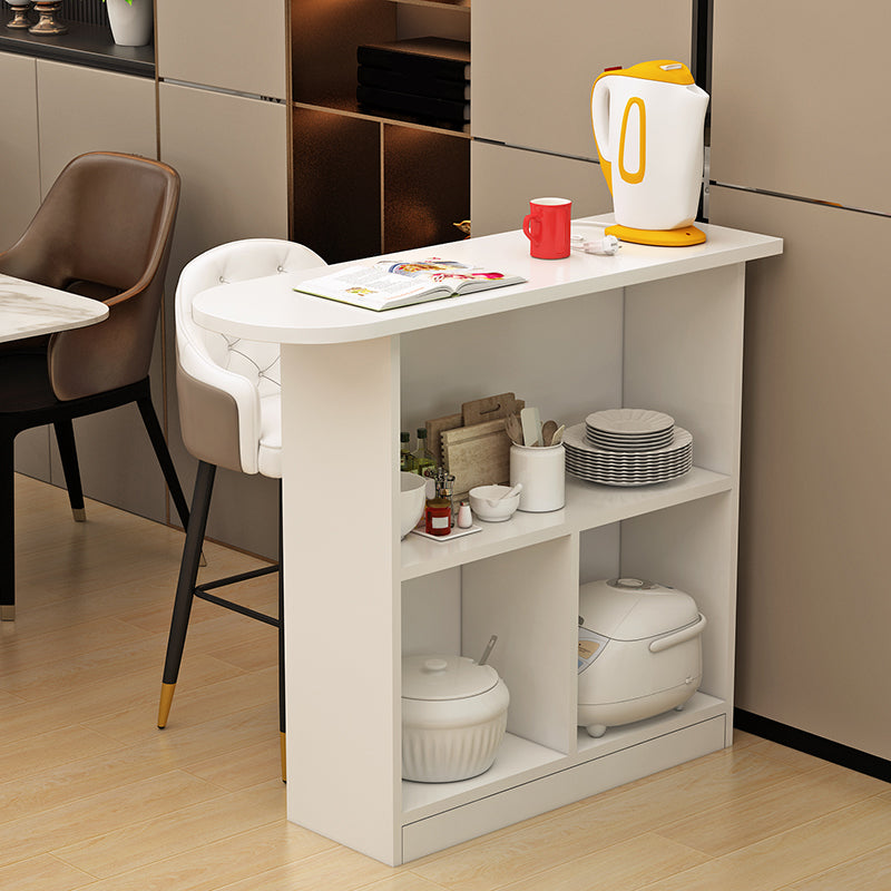 Contemporary Style Wood Specialty Patio Bar Table for Living Room