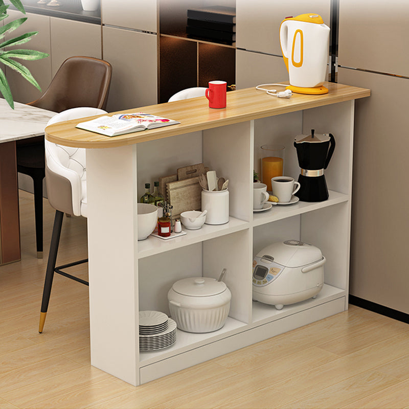 Contemporary Style Wood Specialty Patio Bar Table for Living Room