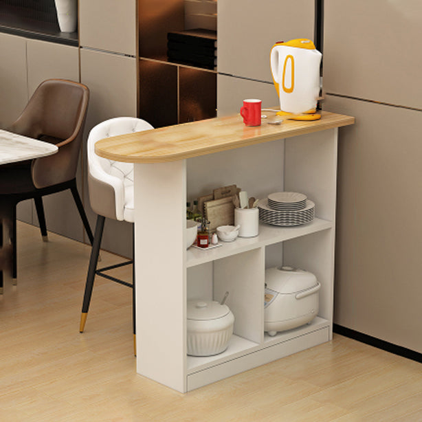 Contemporary Style Wood Specialty Patio Bar Table for Living Room