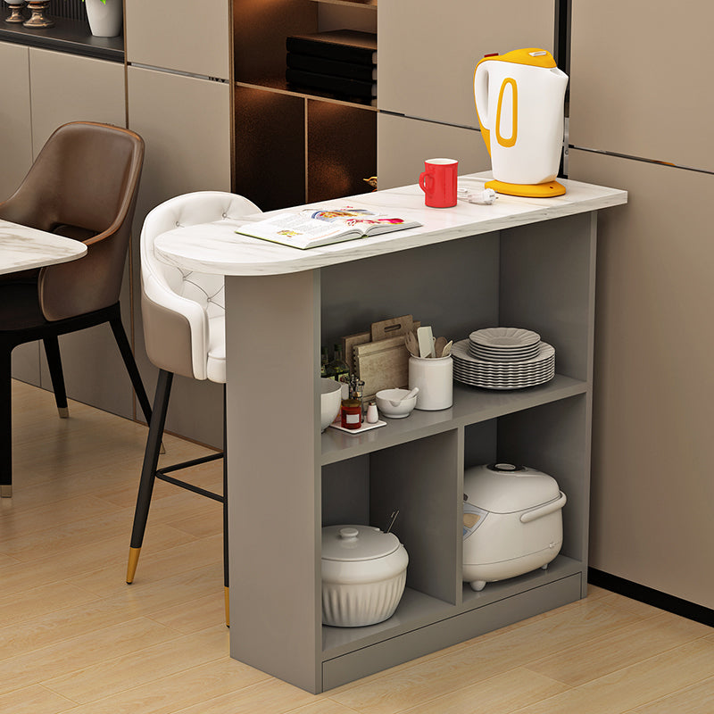 Contemporary Style Wood Specialty Patio Bar Table for Living Room