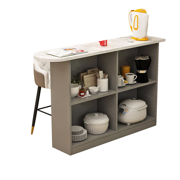 Contemporary Style Wood Specialty Patio Bar Table for Living Room