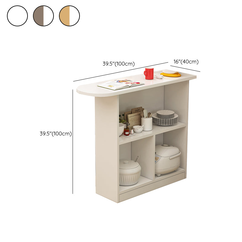 Contemporary Style Wood Specialty Patio Bar Table for Living Room
