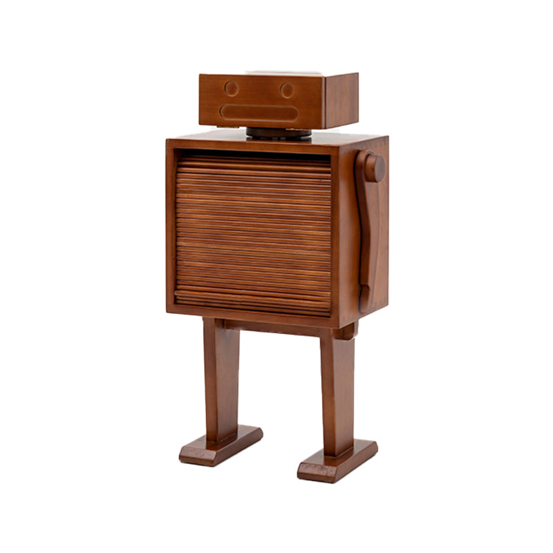 Contemporary Living Room Display Cabinet Poplar Wood with Door