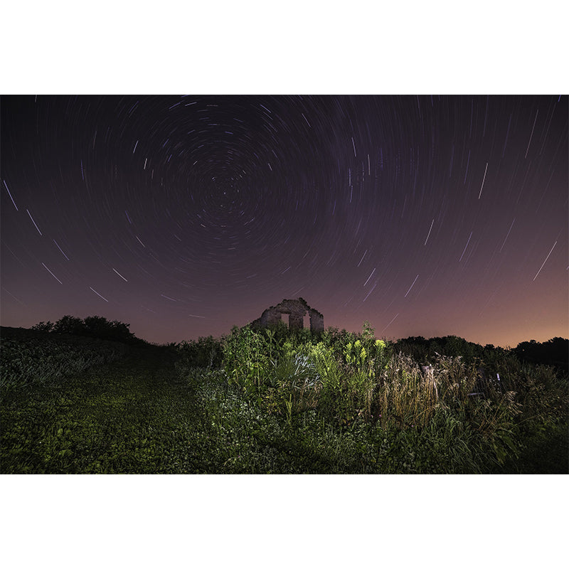 Photography Pattern Mildew Wall Mural Starry Sky for Living Room