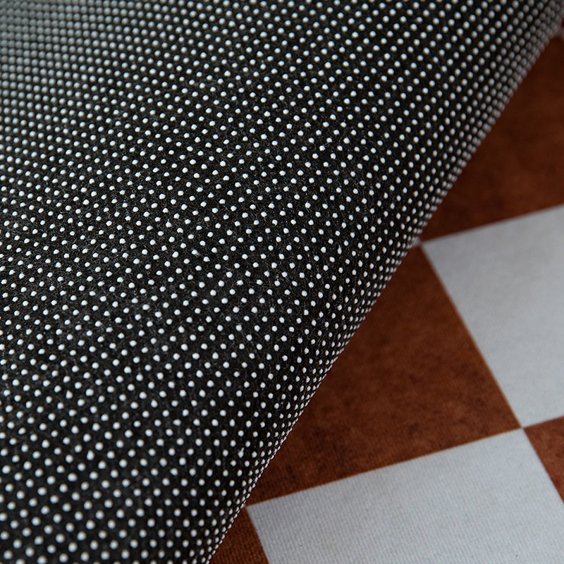 Simple Checkerboard Rug Polyester Indoor Rug Non-slip Area Carpet for Living Room and Bedroom