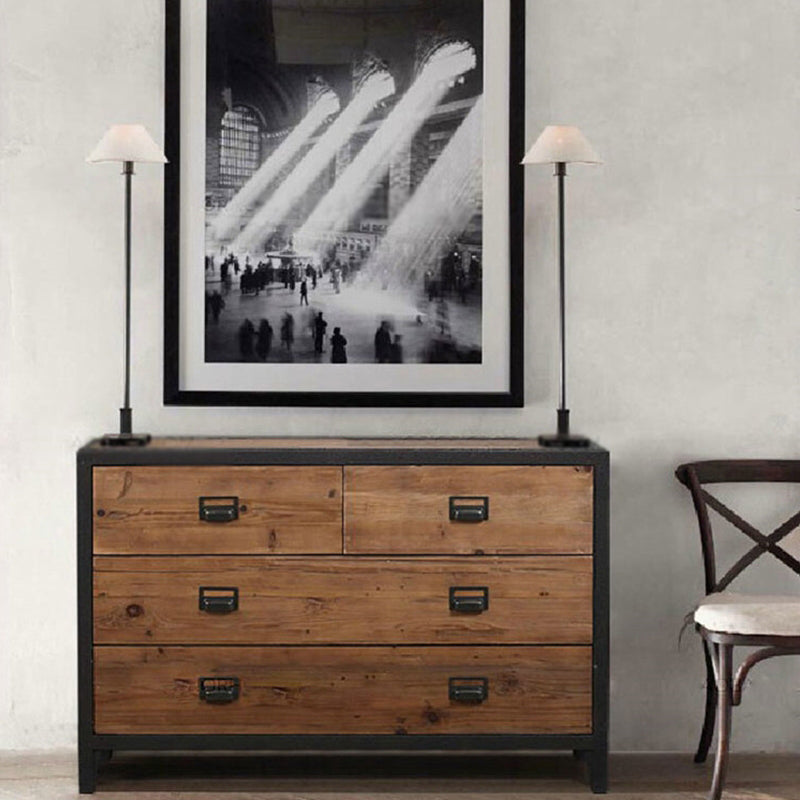 Traditional Storage Chest Solid Wood 13.65 Inch Width Dresser