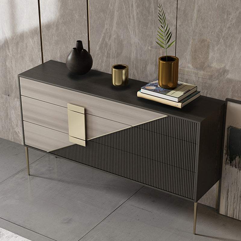 Glam Horizontal Storage Chest with Soft-Close Drawers for Home