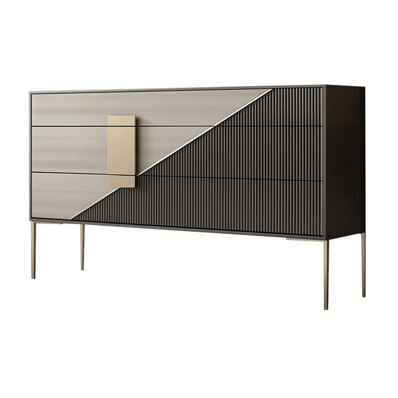 Glam Horizontal Storage Chest with Soft-Close Drawers for Home