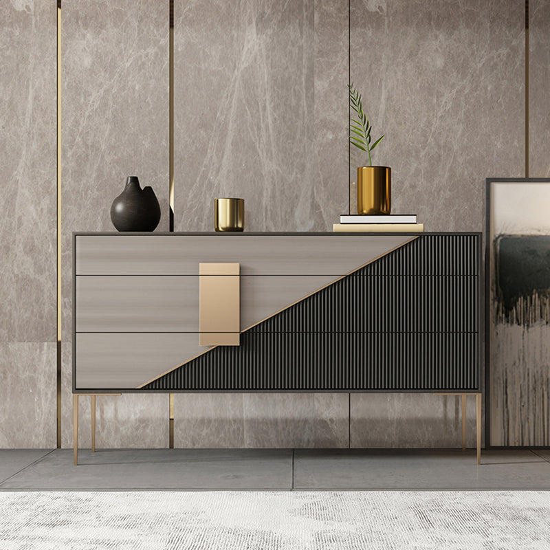 Glam Horizontal Storage Chest with Soft-Close Drawers for Home