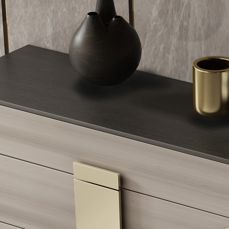 Glam Horizontal Storage Chest with Soft-Close Drawers for Home