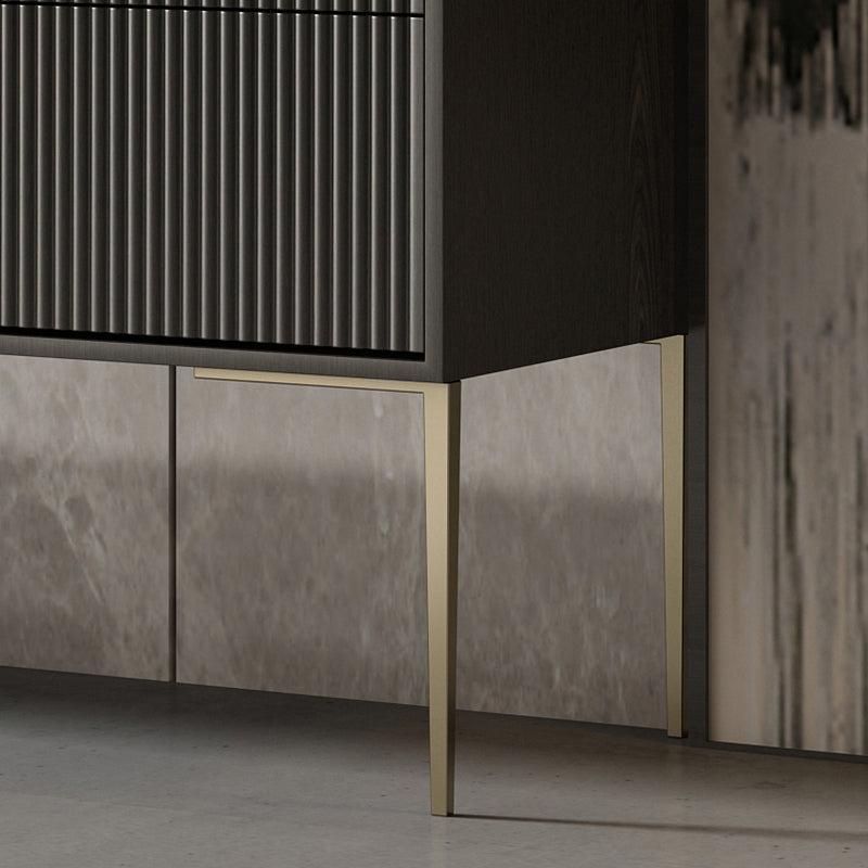 Glam Horizontal Storage Chest with Soft-Close Drawers for Home