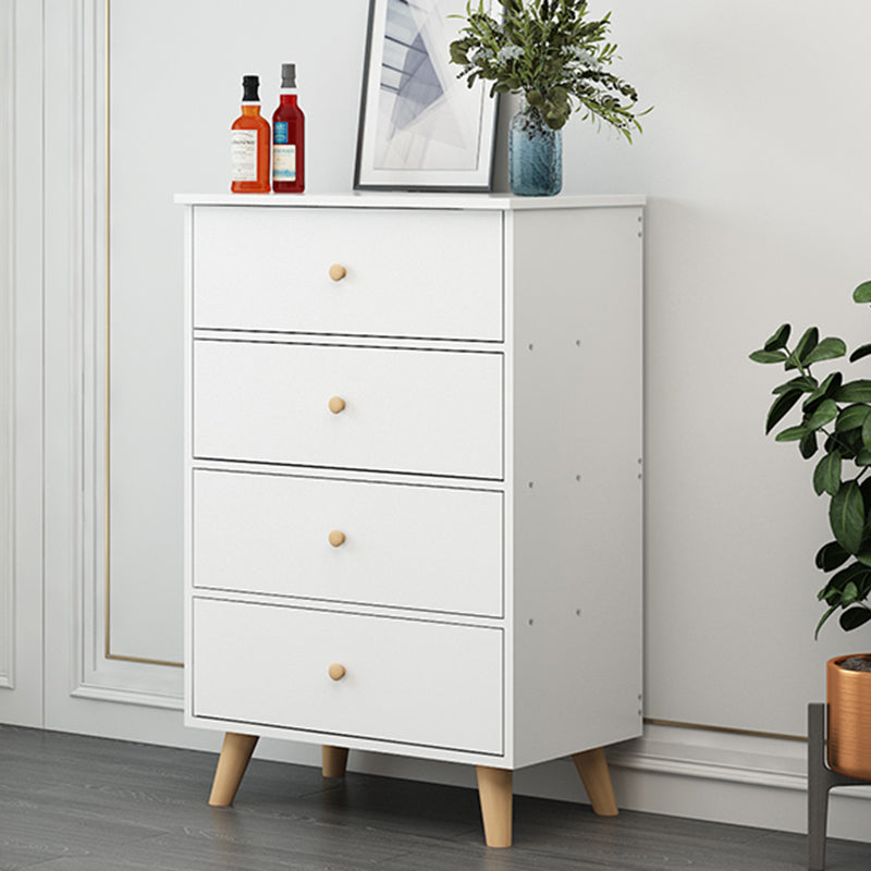 Scandinavian Wood Horizontal Storage Chest with Drawers for Home