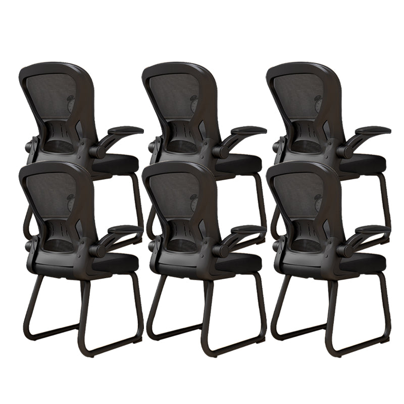 Contemporary Padded Arms Office Chair Ergonomic Desk Chair for Office