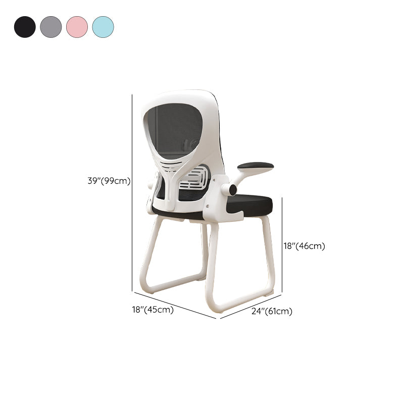 Contemporary Padded Arms Office Chair Ergonomic Desk Chair for Office