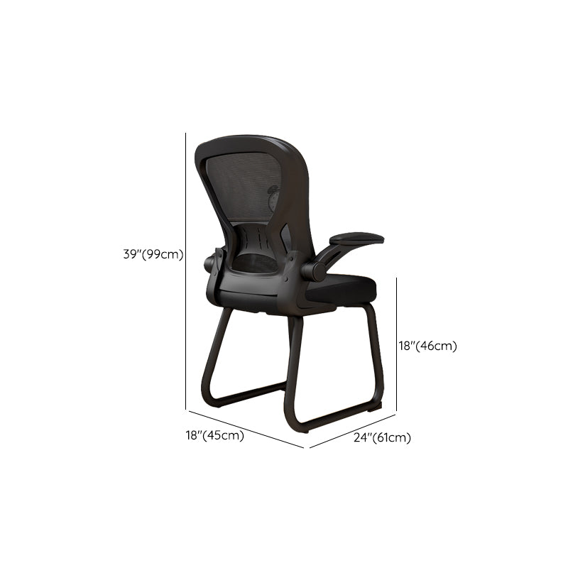 Contemporary Padded Arms Office Chair Ergonomic Desk Chair for Office