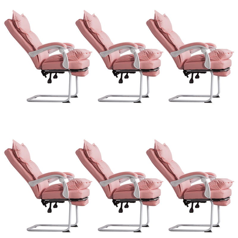Padded Arms Office Chair Modern Leather No Distressing Ergonomic Desk Chair