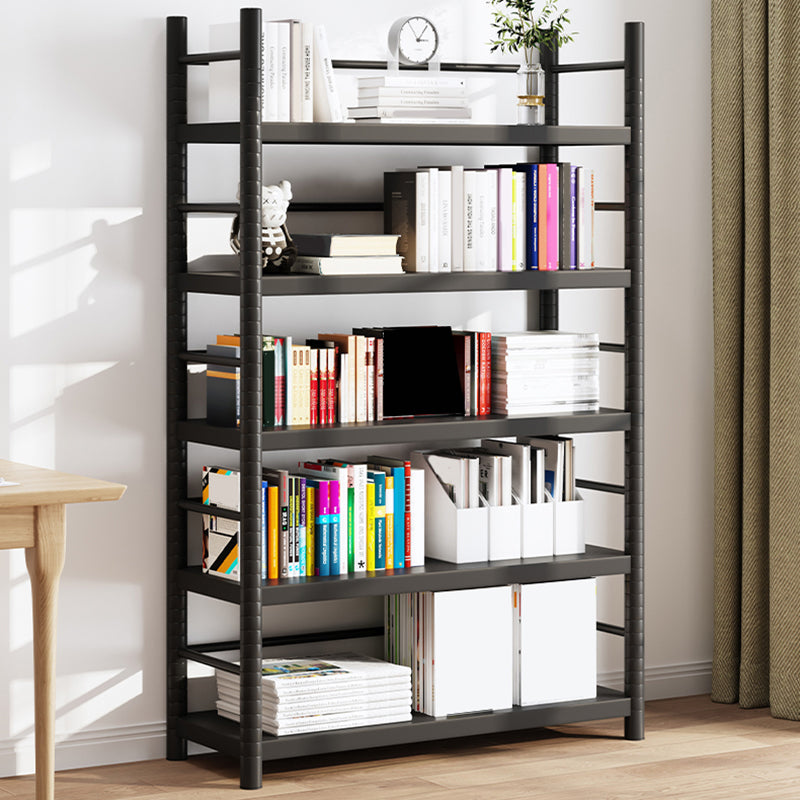 Modern Open Back Metal Shelf Bookcase Shelves Included for Home Office
