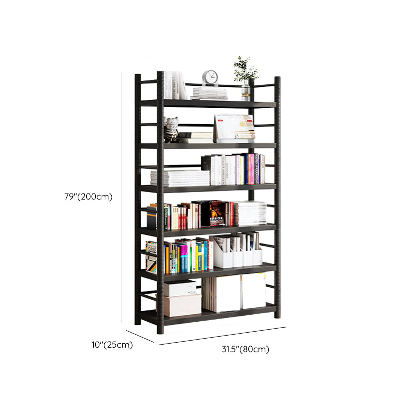 Modern Open Back Metal Shelf Bookcase Shelves Included for Home Office