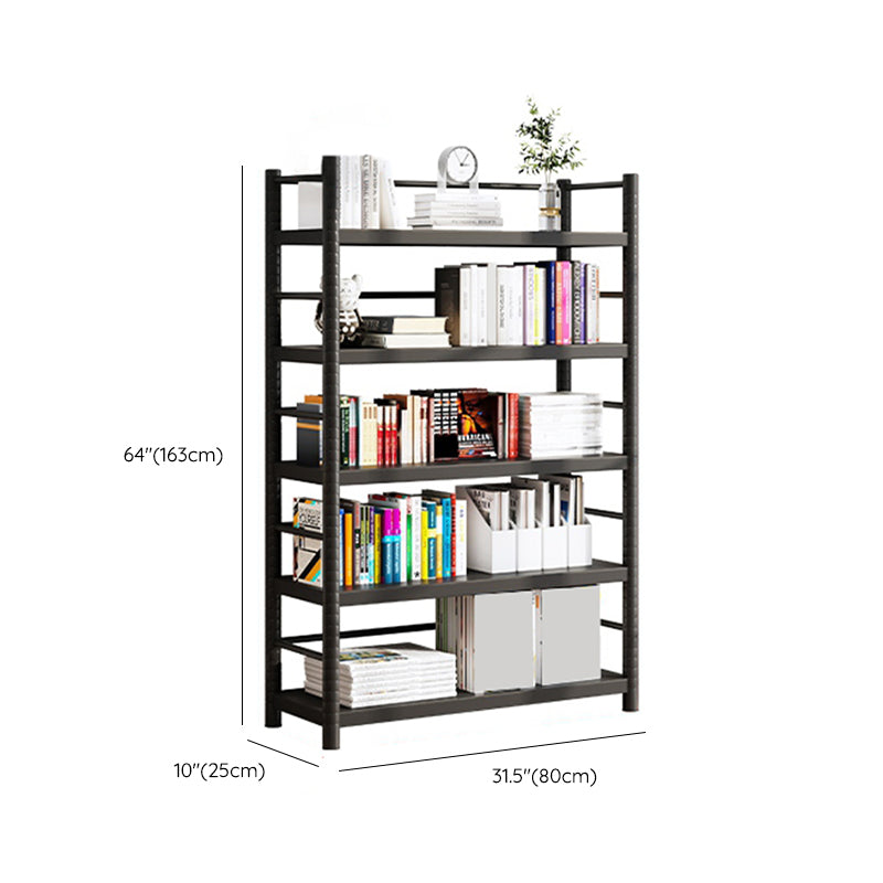 Modern Open Back Metal Shelf Bookcase Shelves Included for Home Office