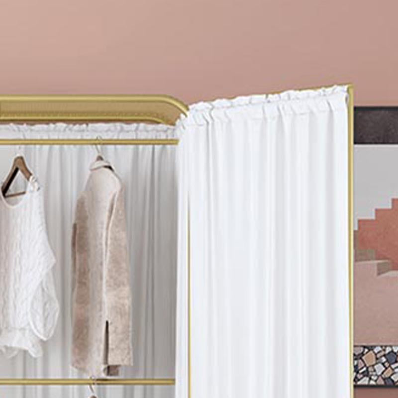 Bedroom Metal Wardrobe Industrial Style Rectangular Wardrobe Closet with Door