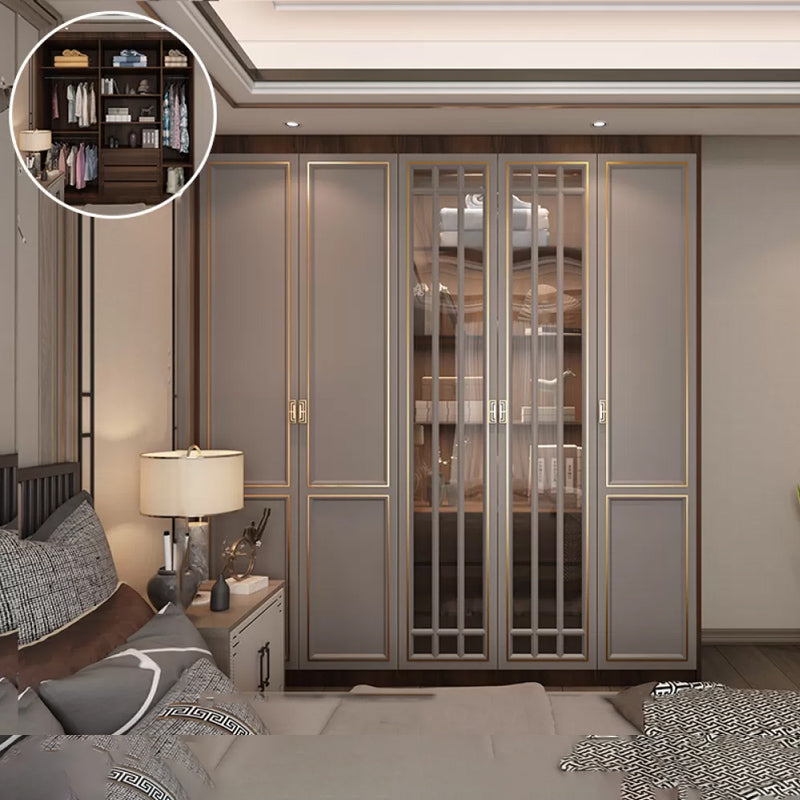 Modern Freestanding Wardrobe Engineered Wood Wardrobe Armoire