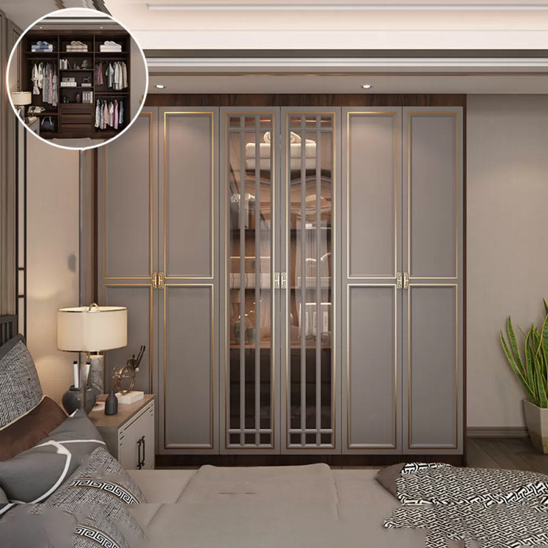 Modern Freestanding Wardrobe Engineered Wood Wardrobe Armoire