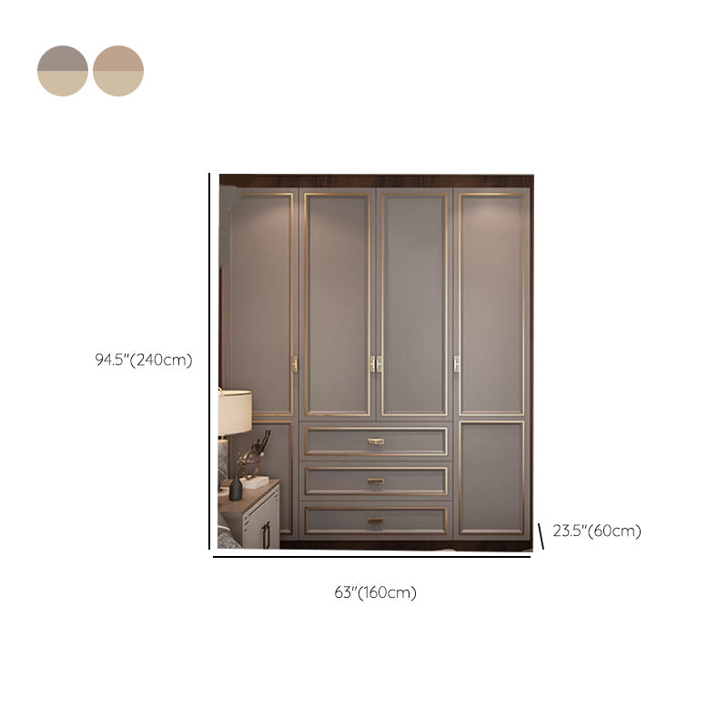 Modern Freestanding Wardrobe Engineered Wood Wardrobe Armoire