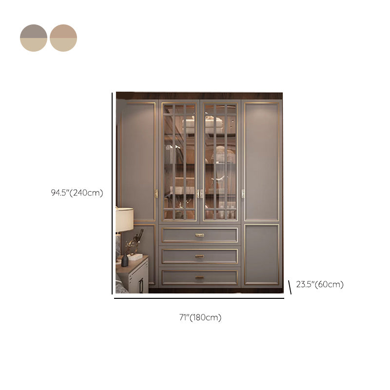 Modern Freestanding Wardrobe Engineered Wood Wardrobe Armoire