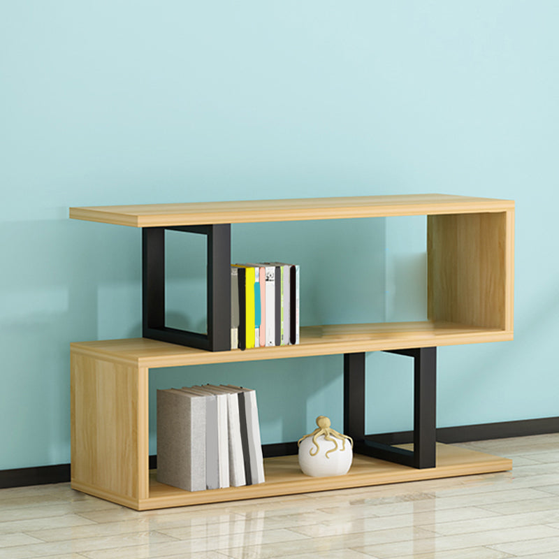 Scandinavian Wood Open Back Shelf Bookcase with Shelves for Home Office