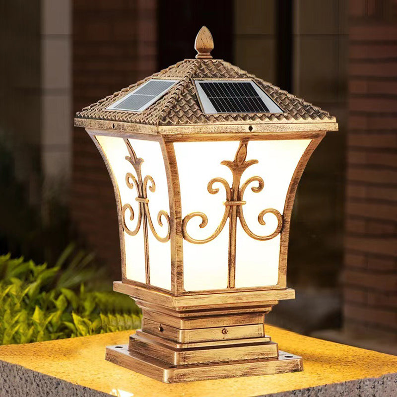 Contemporary LED Square Shape Outdoor Waterproof Light with Acrylic Shade