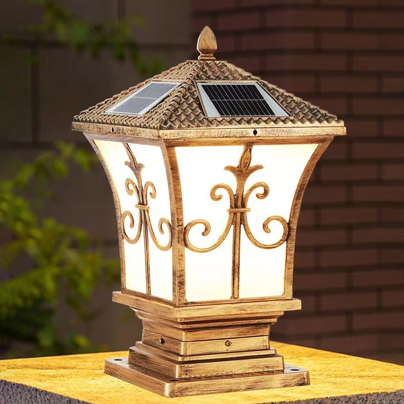 Contemporary LED Square Shape Outdoor Waterproof Light with Acrylic Shade