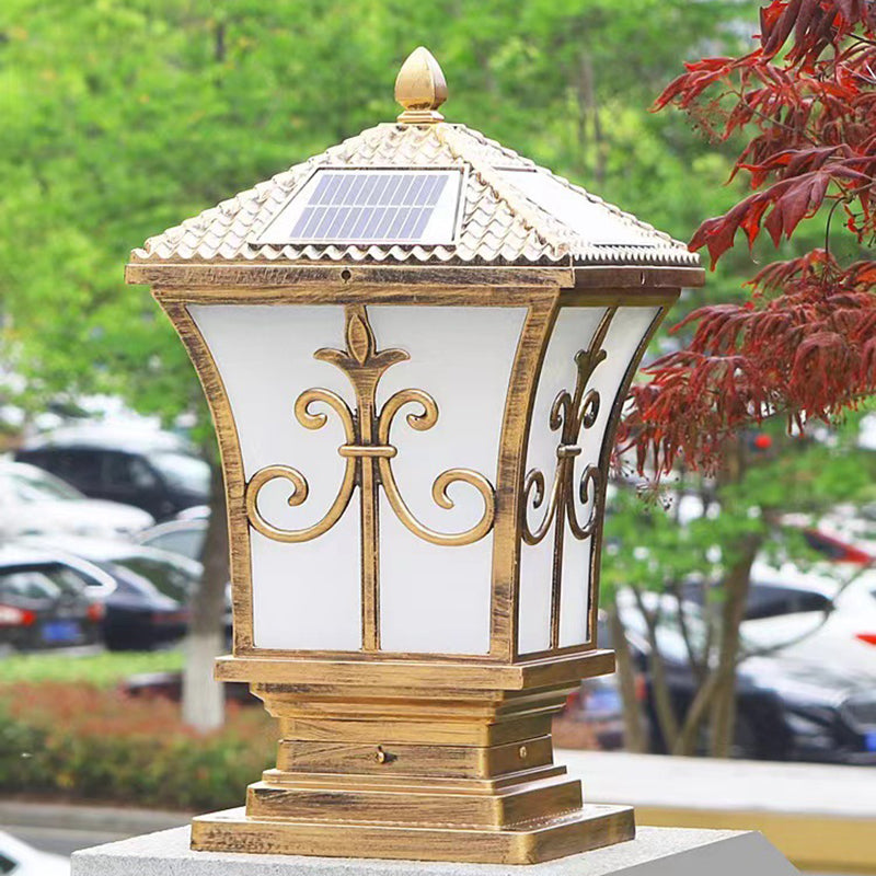 Contemporary LED Square Shape Outdoor Waterproof Light with Acrylic Shade