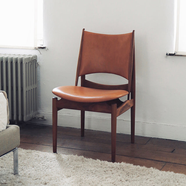 Contemporary Solid Wood and Faux Leather Armless Dining Chairs