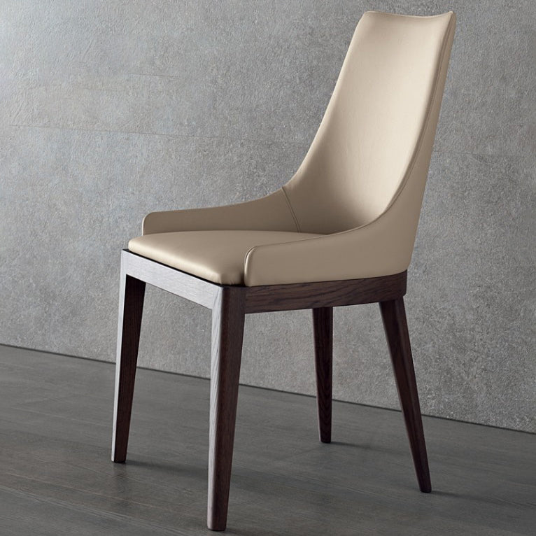 Faux Leather and Solid Wood Dining and Accent Chairs for Dining Room