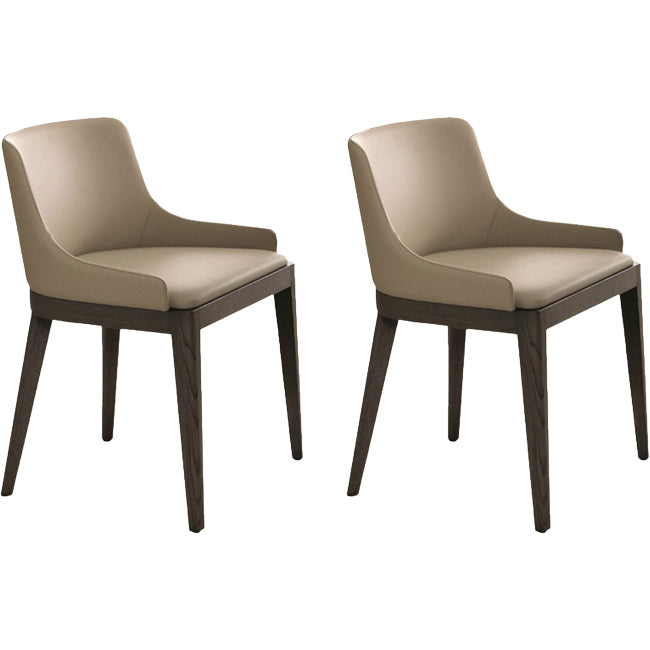Faux Leather and Solid Wood Dining and Accent Chairs for Dining Room