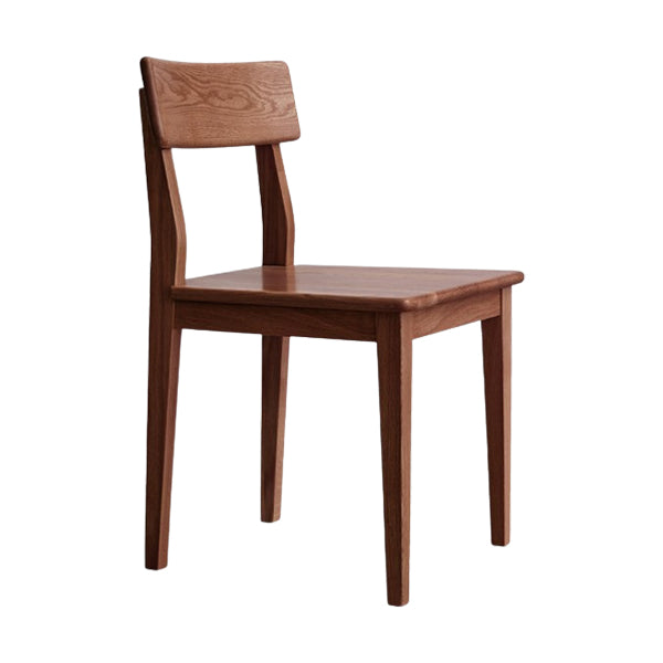 Contemporary Wood Open Back Armless Dining Chairs for Dining Room