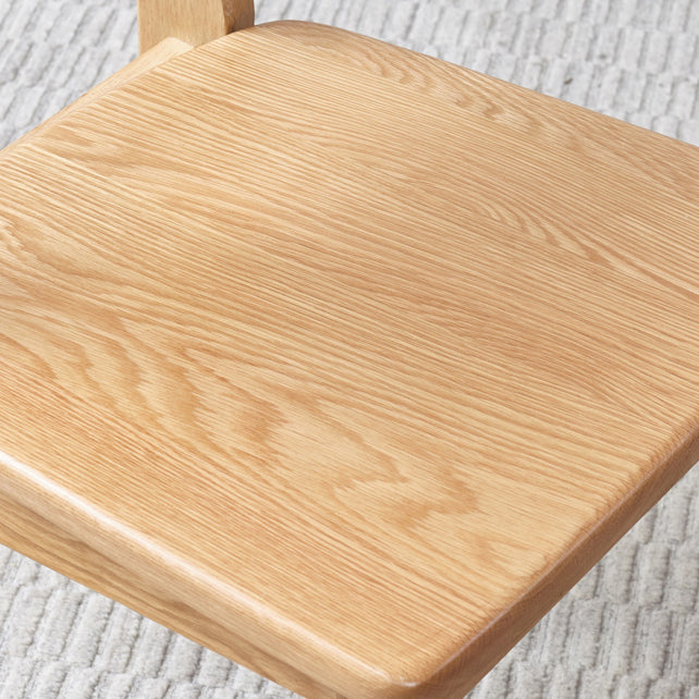 Contemporary Wood Open Back Armless Dining Chairs for Dining Room
