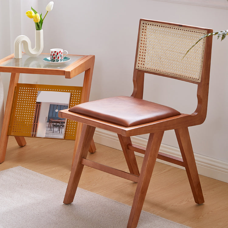Contemporary Indoor Solid Wood King Louis Back Side Dining Chair
