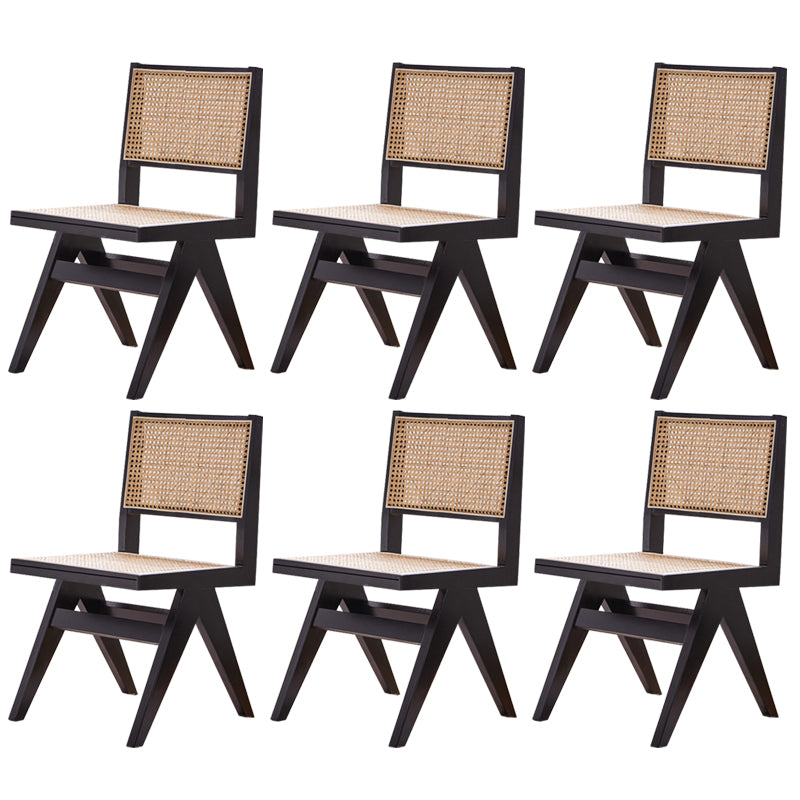 Contemporary Indoor Solid Wood King Louis Back Side Dining Chair